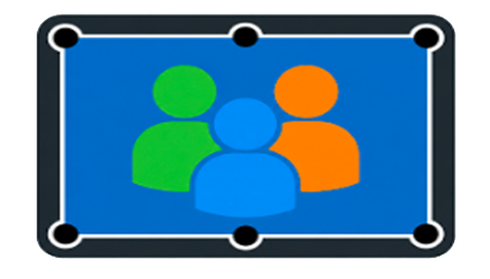 Symbol: 3 bis 8 Spieler